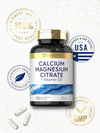Carlyle Calcium Magnesium Citrate with Vitamin D3 - 150 Capsules - image 6