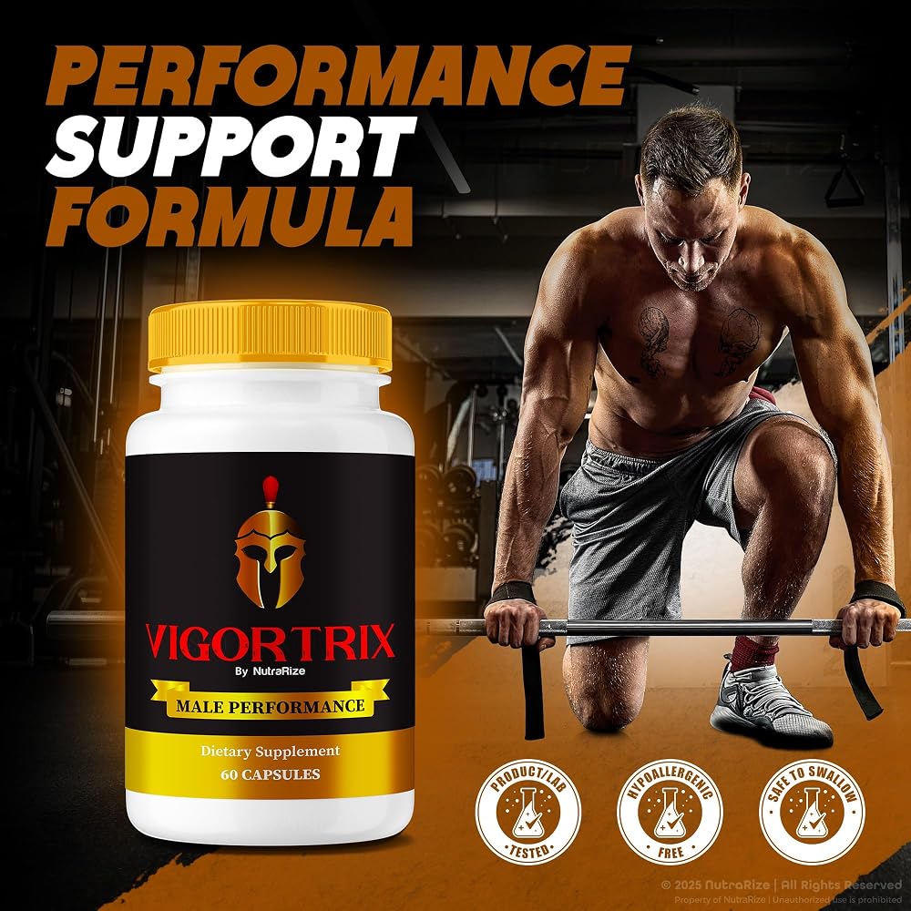 NutraRize Vigortrix Supplement for Men Energy & Stamina - 300 Capsules - image 3