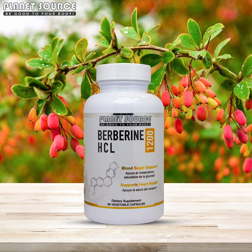 Planet Source Berberine HCl 1200 mg per Serving - 60 Capsules - image 4