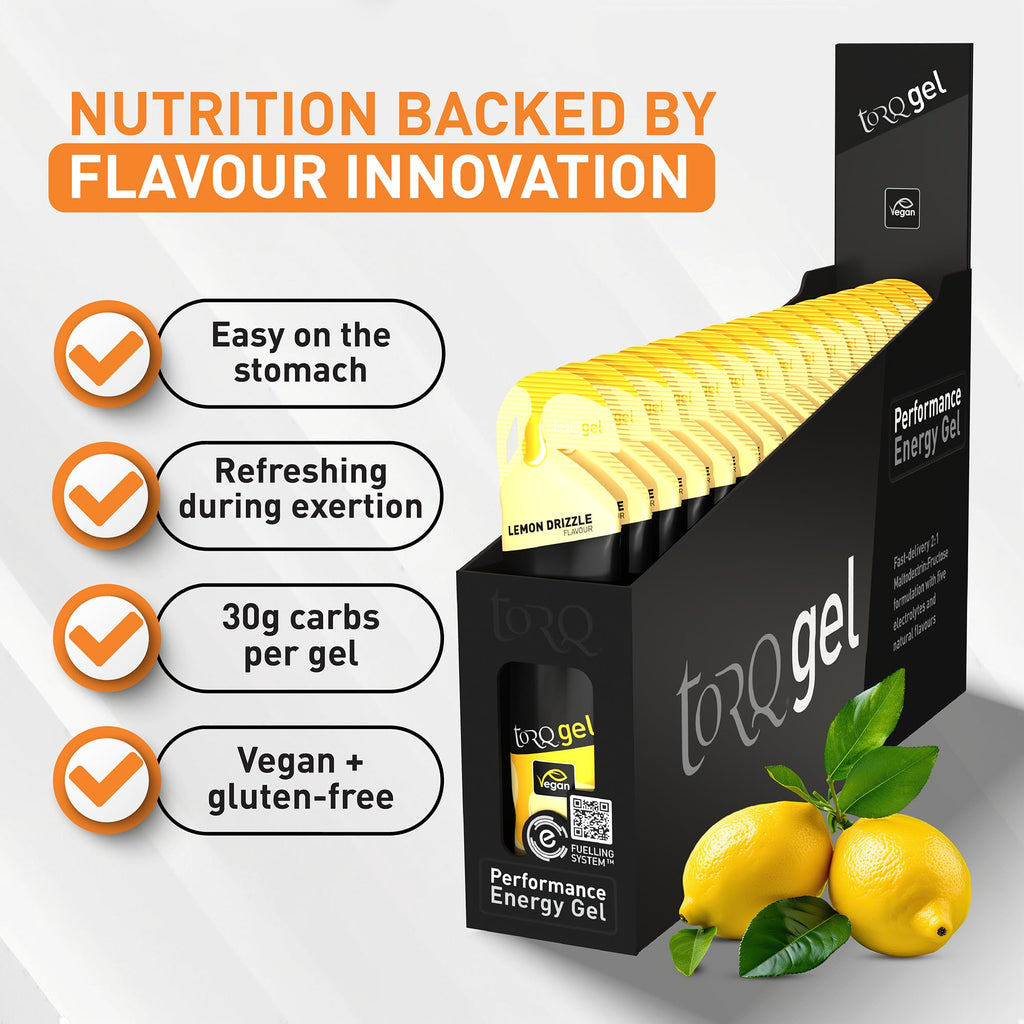 TORQ Energy Gels Rhubarb & Custard - 15 Pack - image 7
