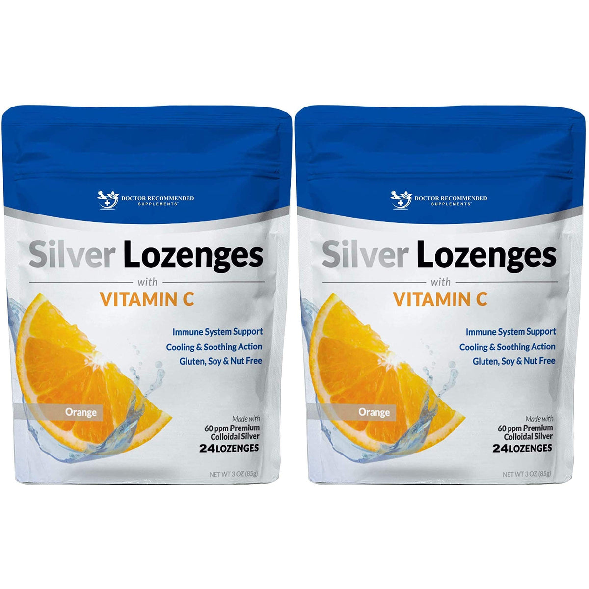 DOCTOR RECOMMENDED SUPPLEMENTS Silver Lozenges with Vitamin C