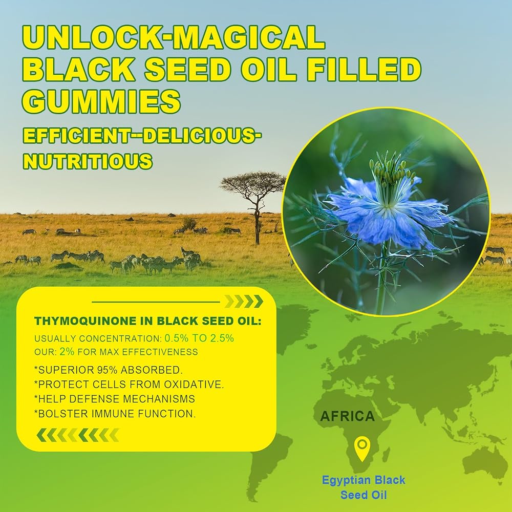 EnvyCure Black Seed Oil Gummies & Chlorophyll