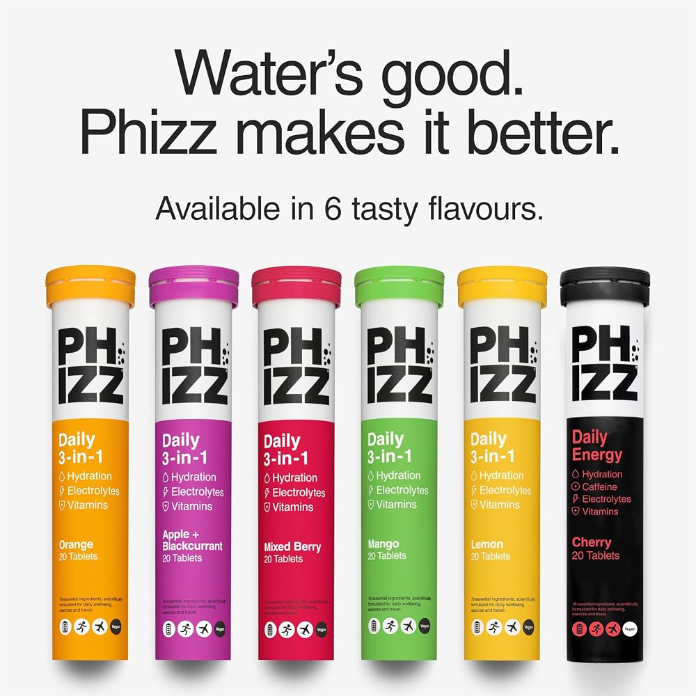 Phizz Electrolyte Multivitamin Rehydration Tablets Orange - 20 Tablets - image 9