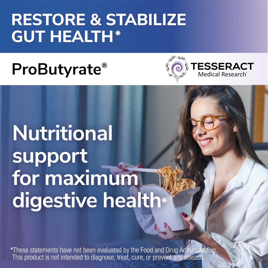 Tesseract ProButyrate Butyric Acid Gut Health - 120 Capsules - image 2