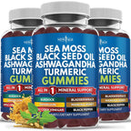 NEW AGE Sea Moss with Colloidal Gold Black Seed Oil Ashwagandha