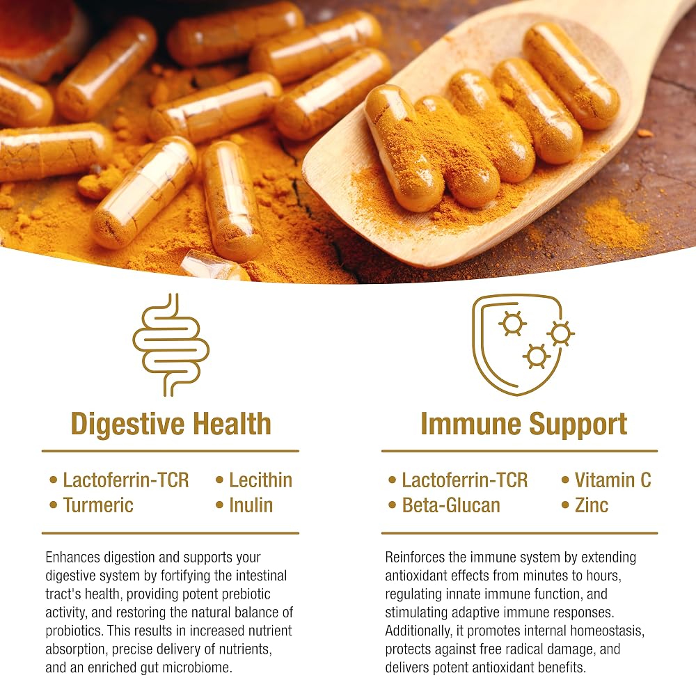 bioQuad Lactoferrin Gold 1.8 Immune Support - 60 Capsules - image 4