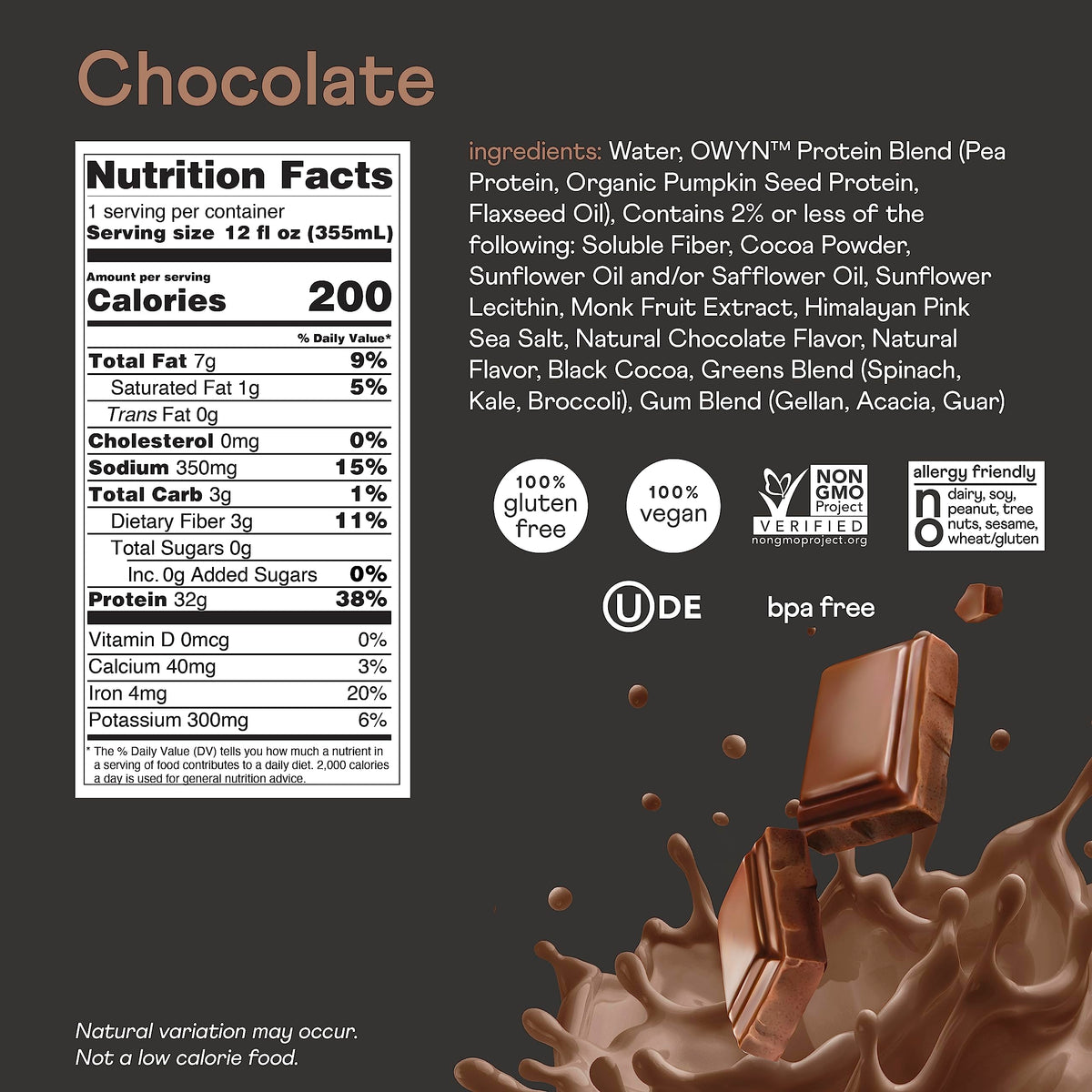 OWYN Only What You Need Pro Elite Plant Protein Shake