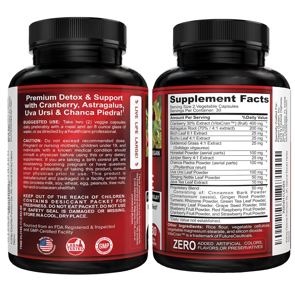 Potent Garden Kidney Cleanse Detox & Support Capsules - image 5
