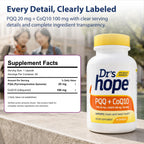 Dr’s Hope Dr's Hope CoQ10 100mg + PQQ Supplement - 60 Capsules - image 2
