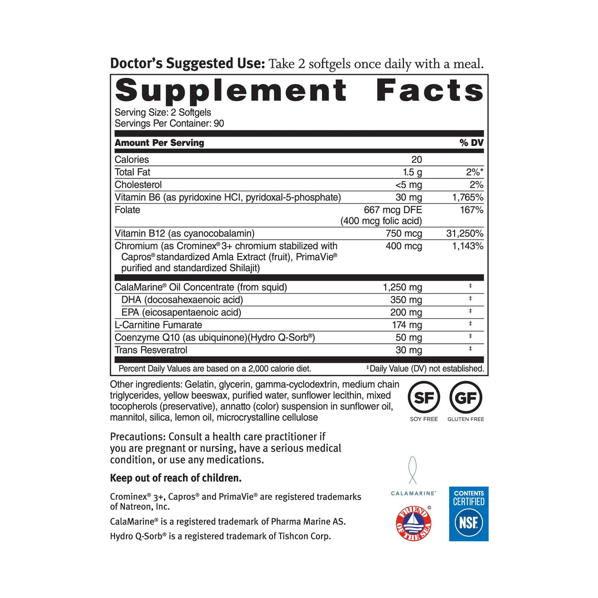 Dr. Sinatra Omega Q Plus Resveratrol and CoQ10 Supplement