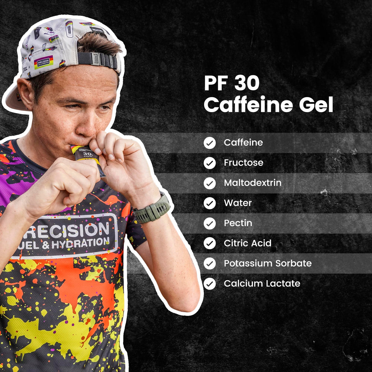 Precision Fuel PF30 Caffeine Energy Gel - Mild Flavour Running Gels