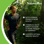 NaturesPlus Vitamins D3 & K2 Bone Support - 90 Tablets - image 3