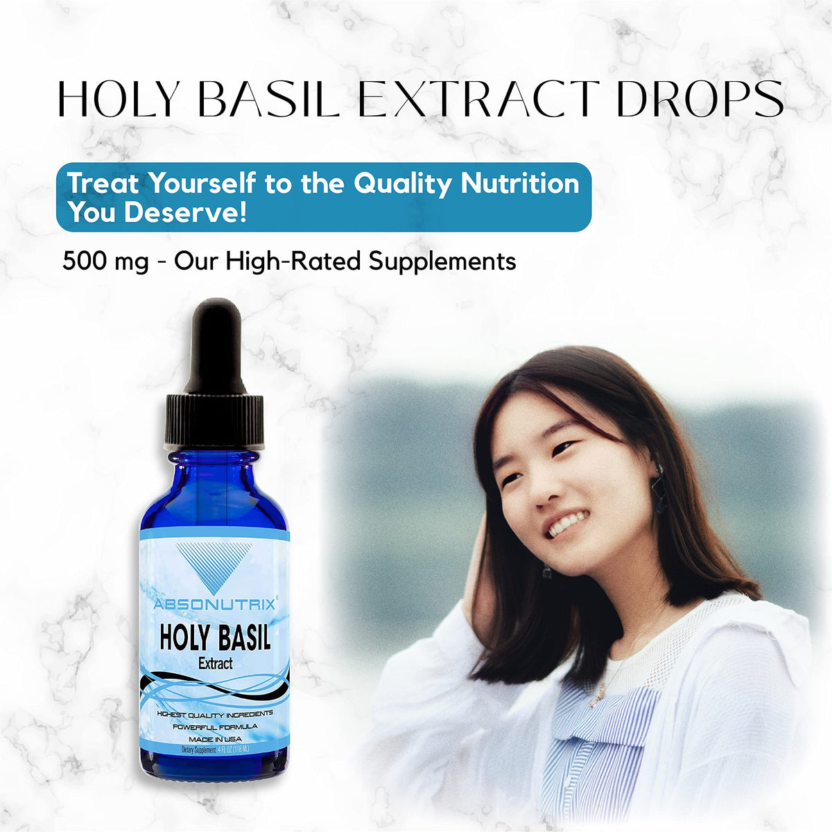 Absonutrix Holy Basil Extract 590 mg Immunity Support - 4 Fl Oz - image 6