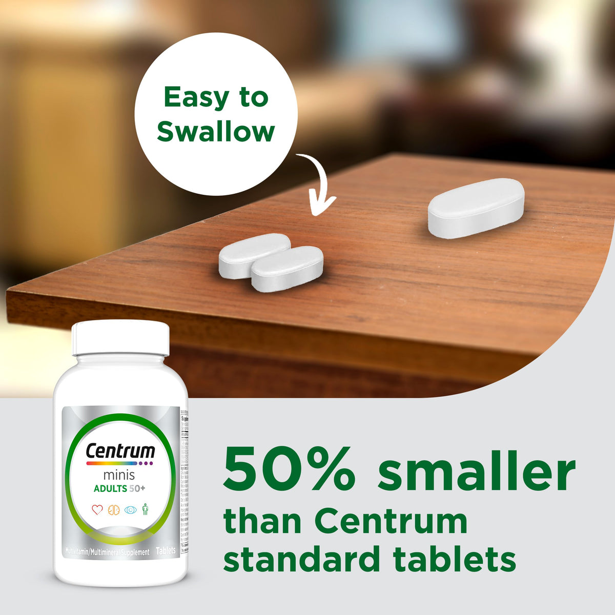 Centrum Silver Minis Multivitamin for Adults 50+ - 320 Tablets - image 5