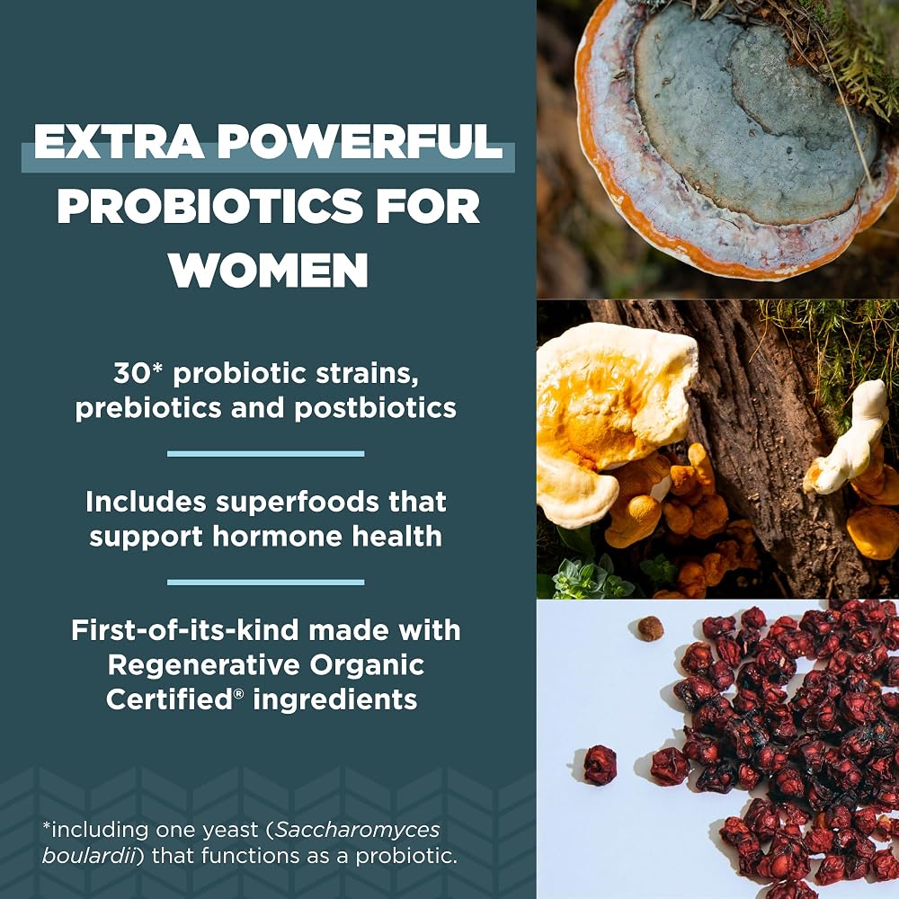 Ancient Nutrition Regenerative Organic Certified Probiotics for Women