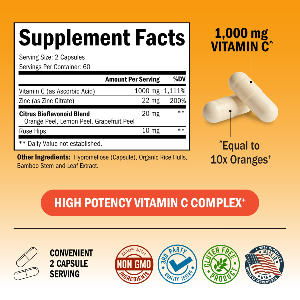 BioSchwartz Vitamin C Complex 1000mg - 120 Capsules - image 3