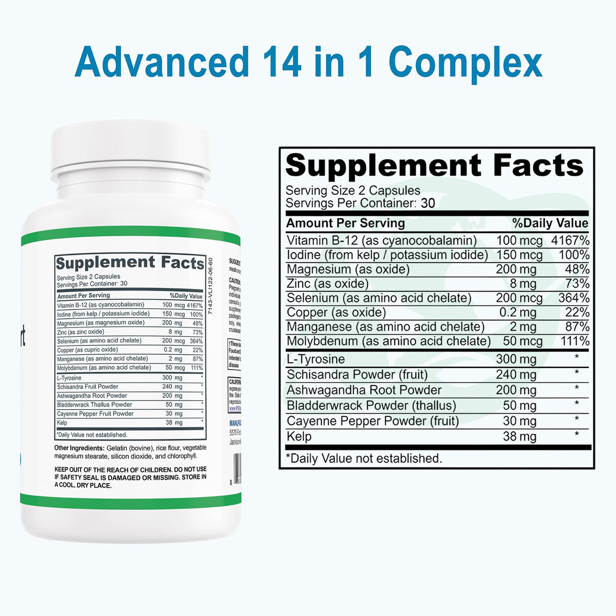 Holistic Planet Thyroid Support - 60 Capsules - image 3