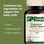 Standard Process Catalyn with Iron, Energy Metabolism Support - 150 Capsules - image 4