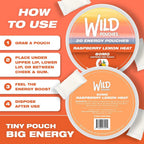 Wild Pouches Caffeine Energy Pouches 60mg Raspberry Lemon - 20 Count - image 6