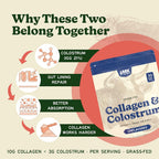 MK Supplements Grass-Fed Collagen & Colostrum Supplement