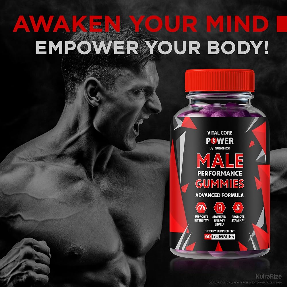 NutraRize Vital Core Power Male Gummies for Energy - 60 Gummies - image 4