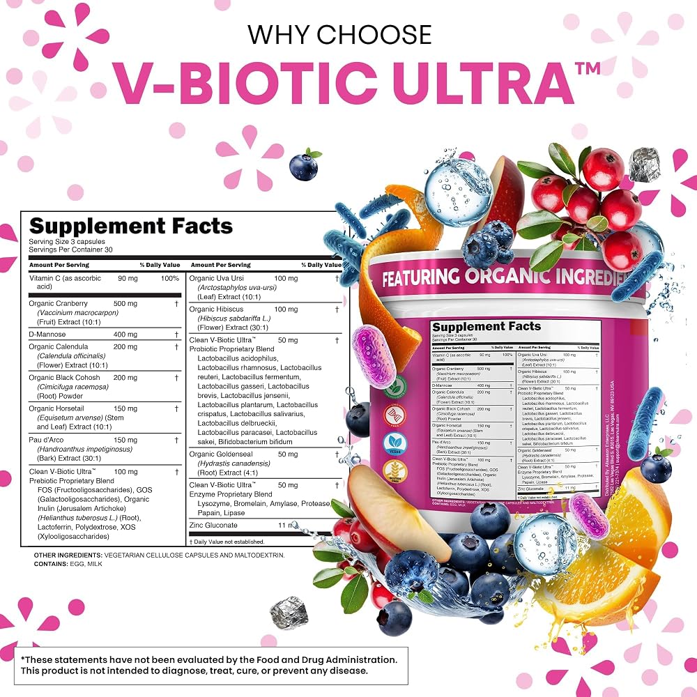 Clean Nutraceuticals Vaginal Probiotics with Digestive Enzymes - 90 Capsules - image 5