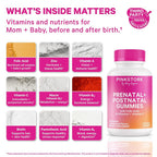 Pink Stork Fertility + Prenatal + Postnatal Gummy Vitamins - 60 Gummies - image 2