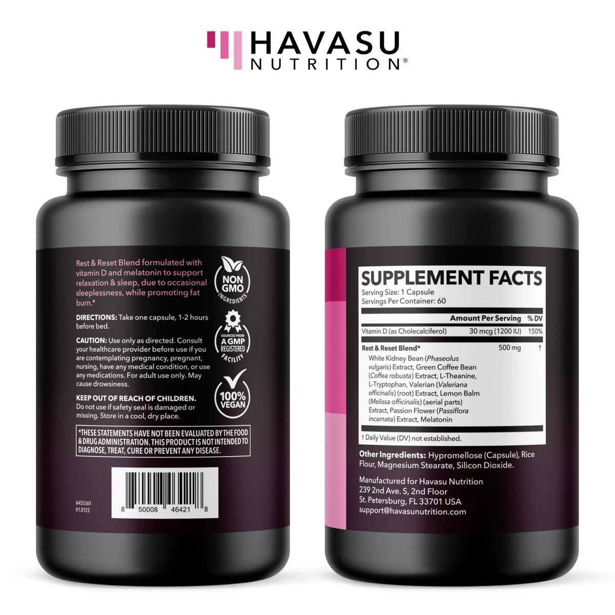 HAVASU NUTRITION Night Time Fat Burner Capsules for Women