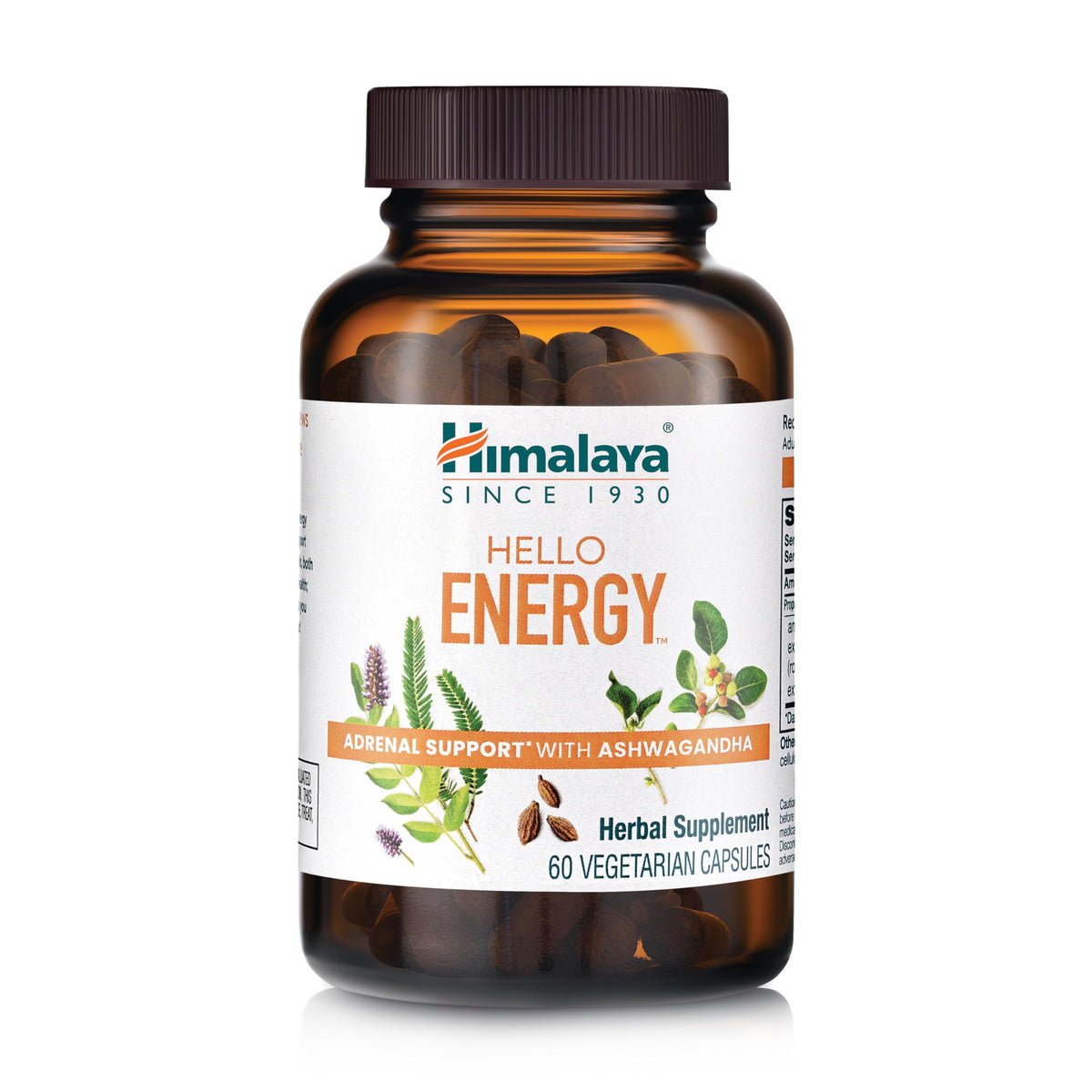 Himalaya Hello Energy Herbal Supplement with Ashwagandha - 60 Capsules