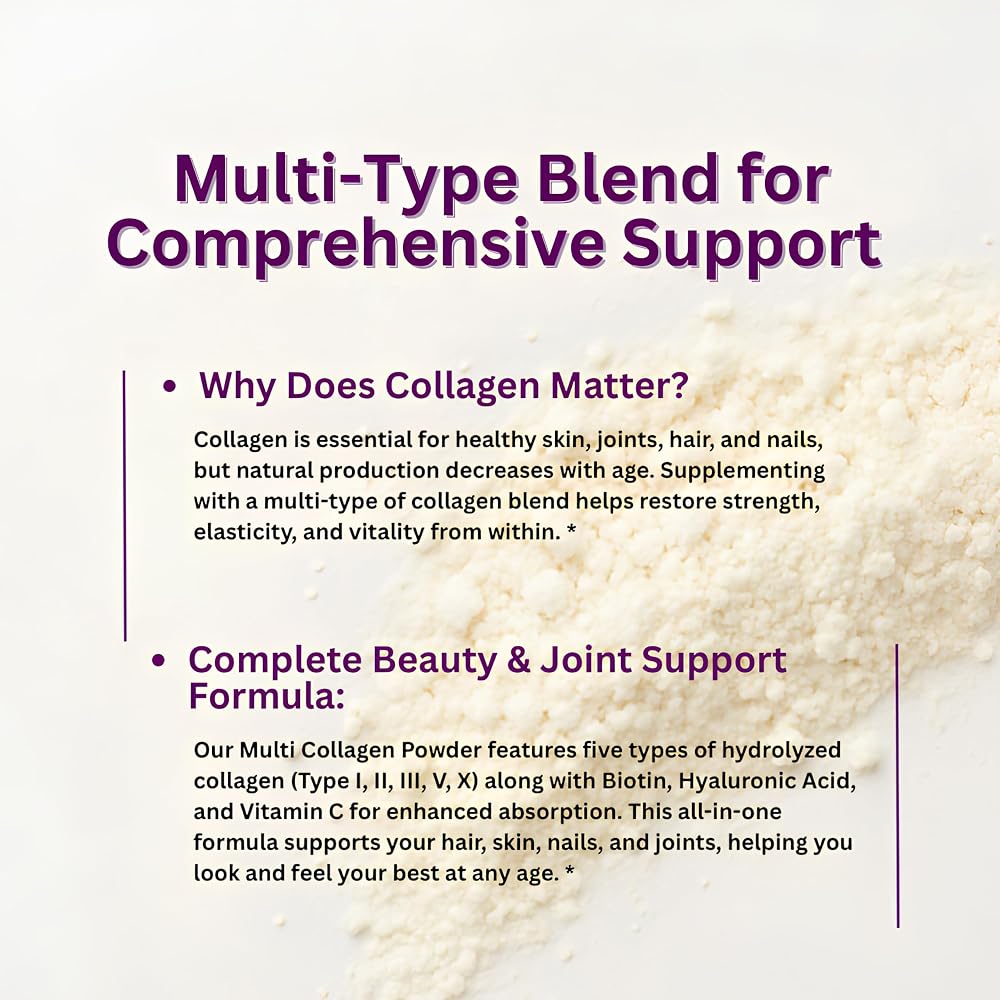 Micro Ingredients Multi Collagen Peptides Powder - 2 lb - image 6