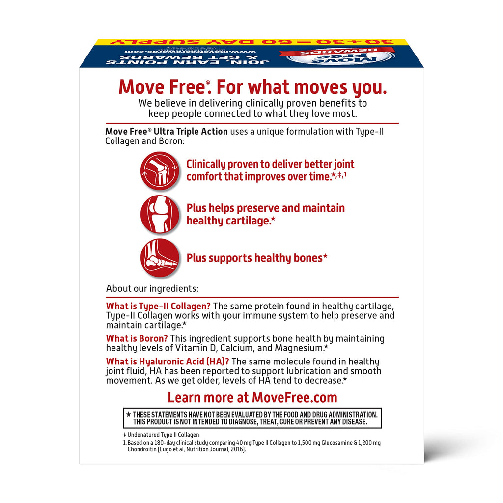 Move Free Ultra Triple Action Joint Support Tablet - 60 Count - image 11