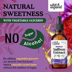 Wild & Organic Saffron Drops - 88.5 mg Saffron Supplement for Mood