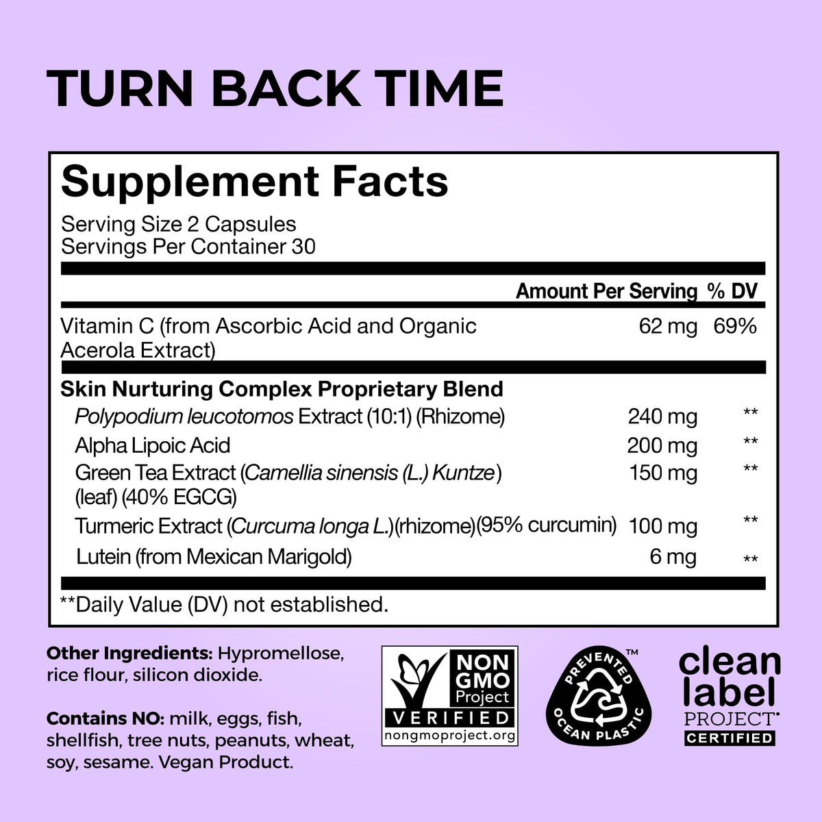 HUM Turn Back Time Turmeric & Green Tea Capsules - 60 Count - image 5