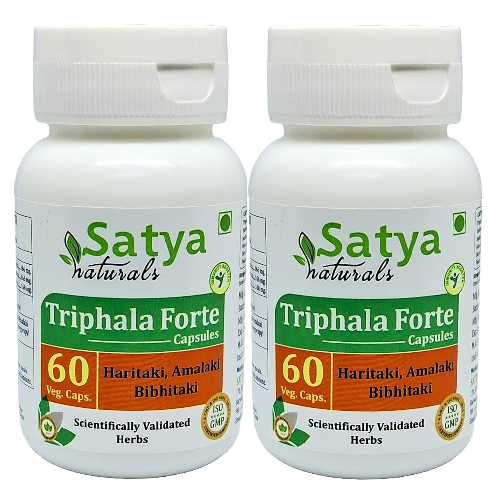 Satya Naturals Triphala Forte Capsules 500 mg. 60 Veg. Capsule