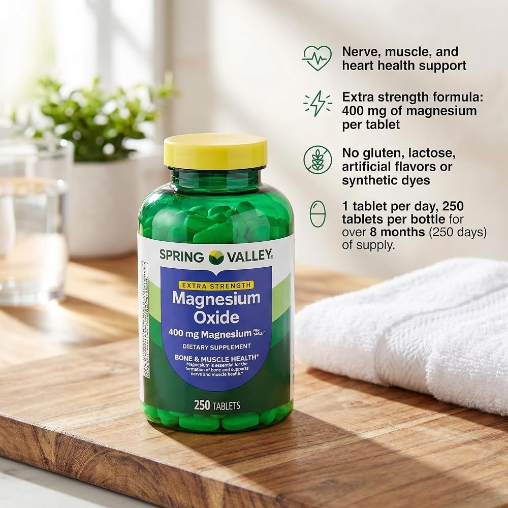 Unique Bundle Extra Strength Magnesium 250 Tablets
