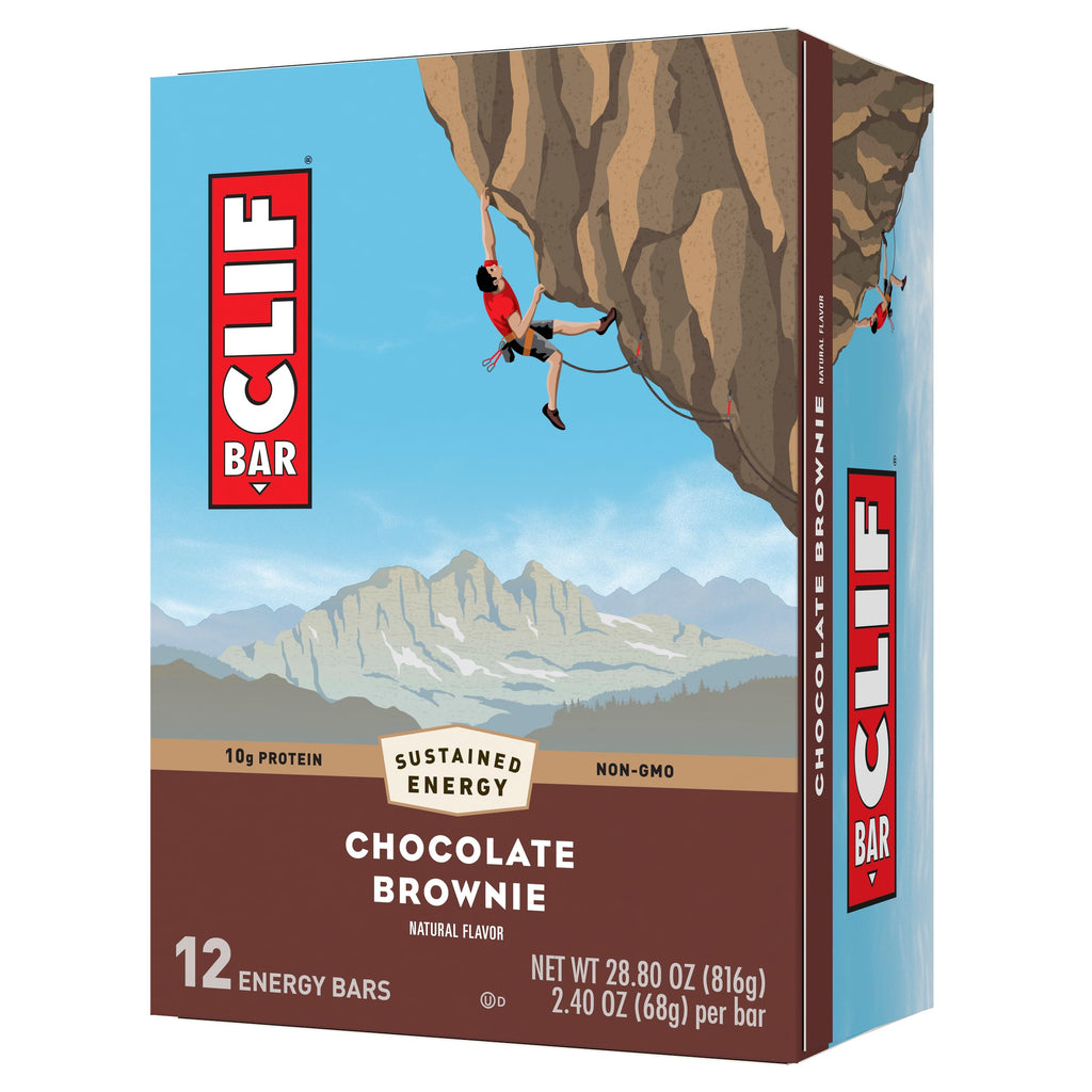 CLIF Bar Chocolate Brownie Energy Bars - 12 Pack