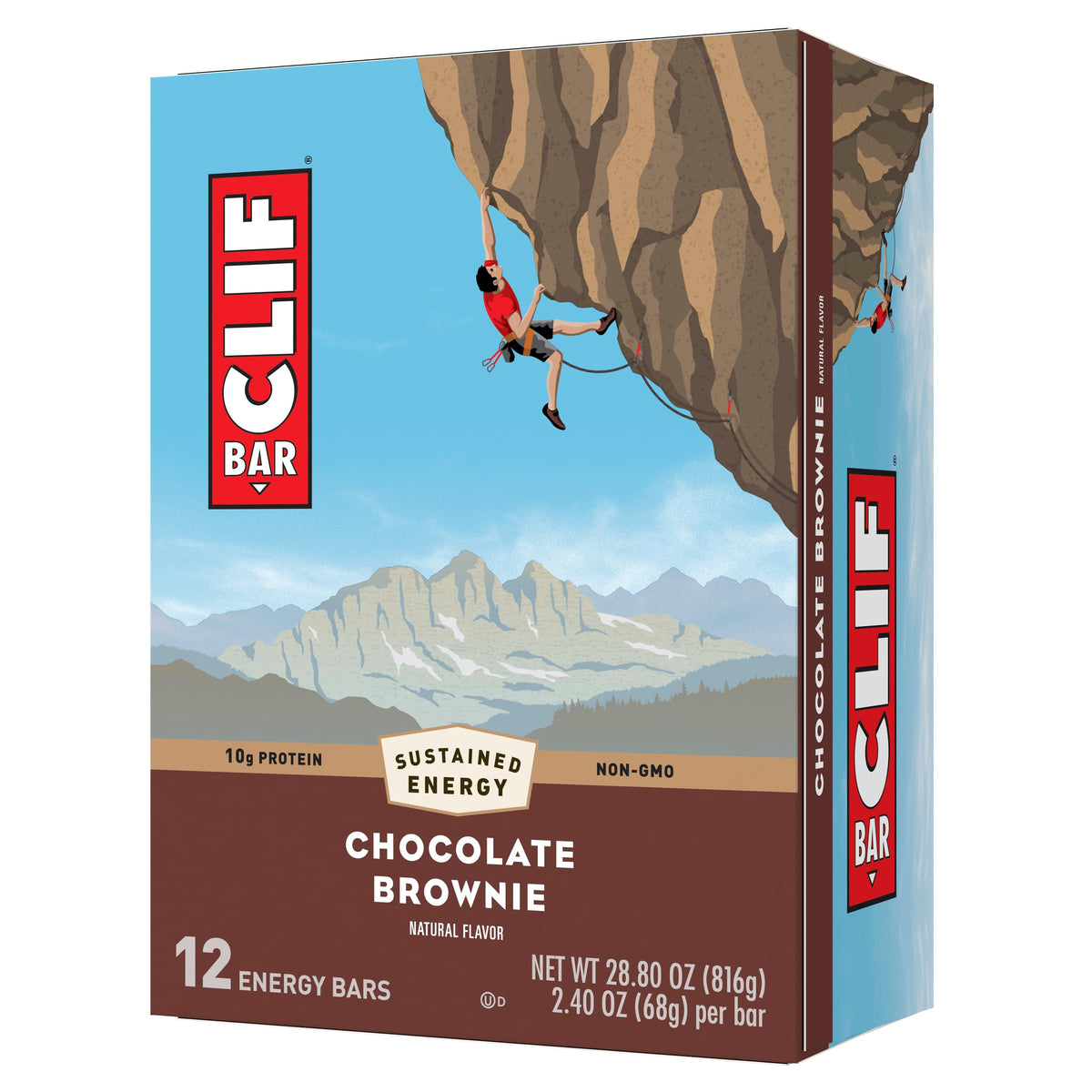 CLIF Bar Chocolate Brownie Energy Bars - 12 Pack