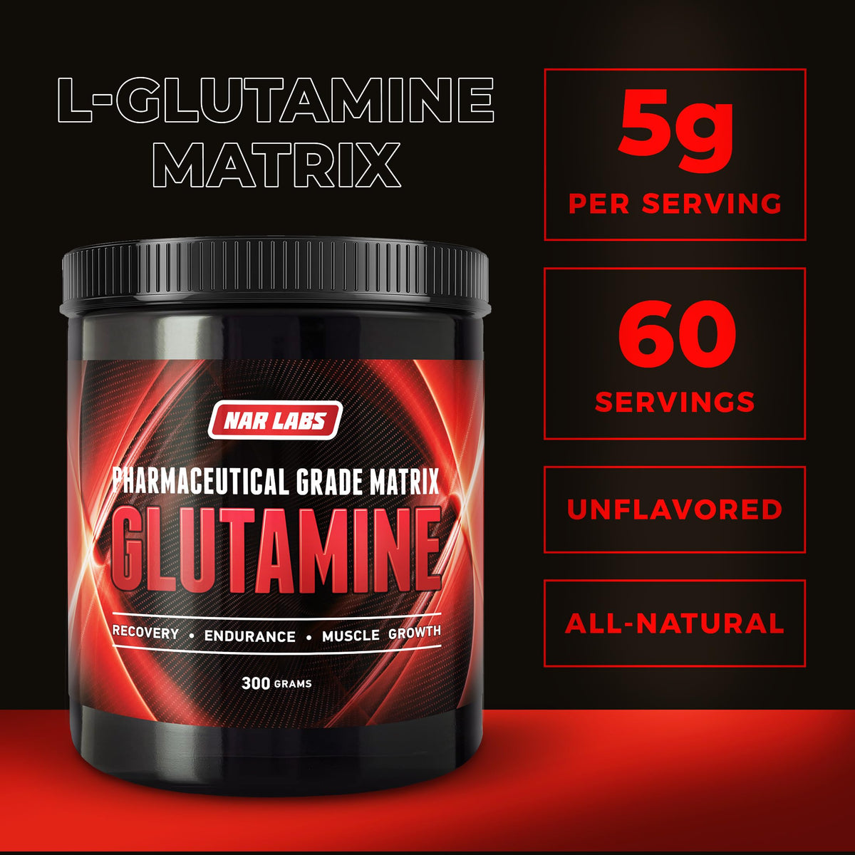 NAR LABS Glutamine Matrix Powder - 60 Servings - image 2