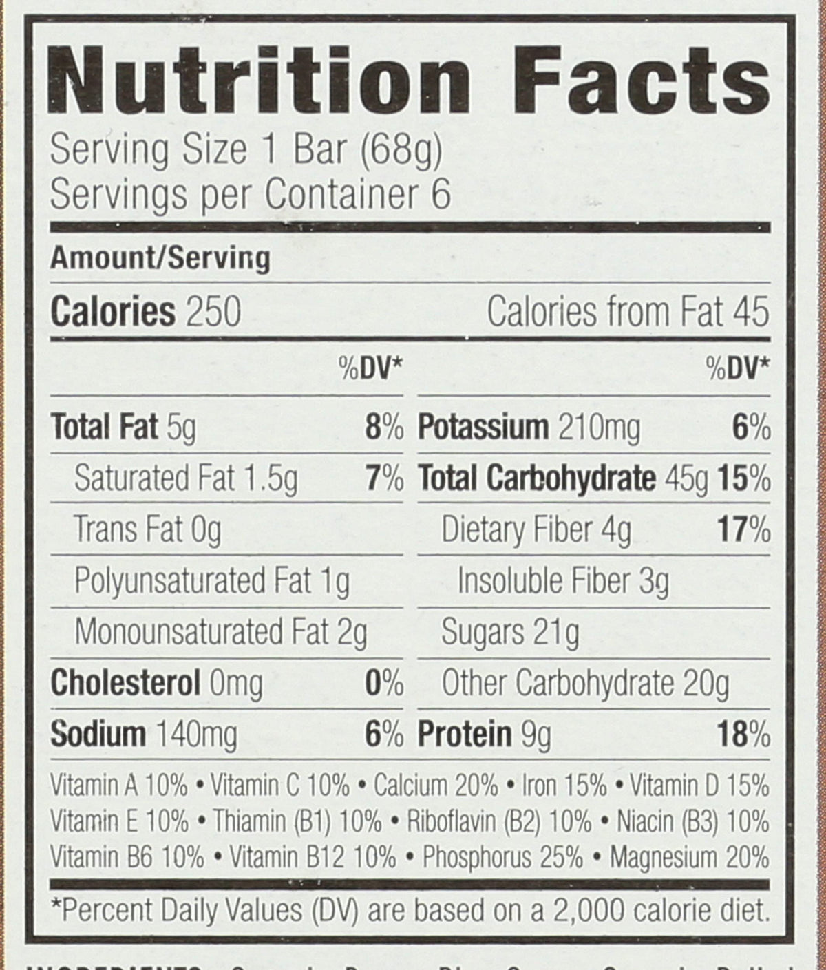Clif Bar Chocolate Chip Energy Bar - 6 Pack - image 3