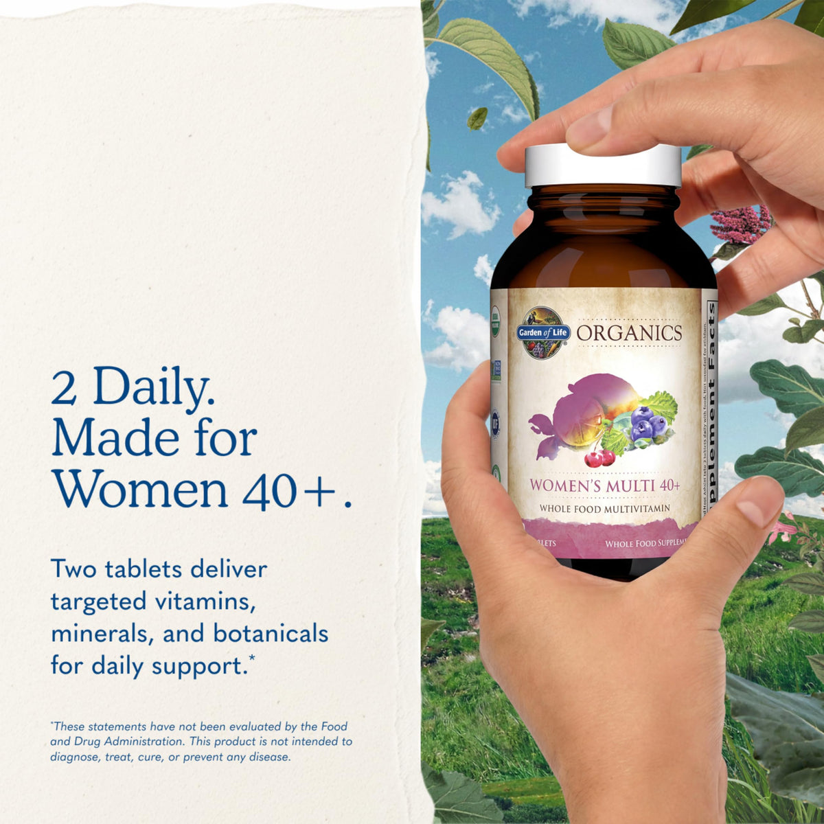 Garden of Life Organics Women 40+ Multivitamin - 120 Tablets - image 7