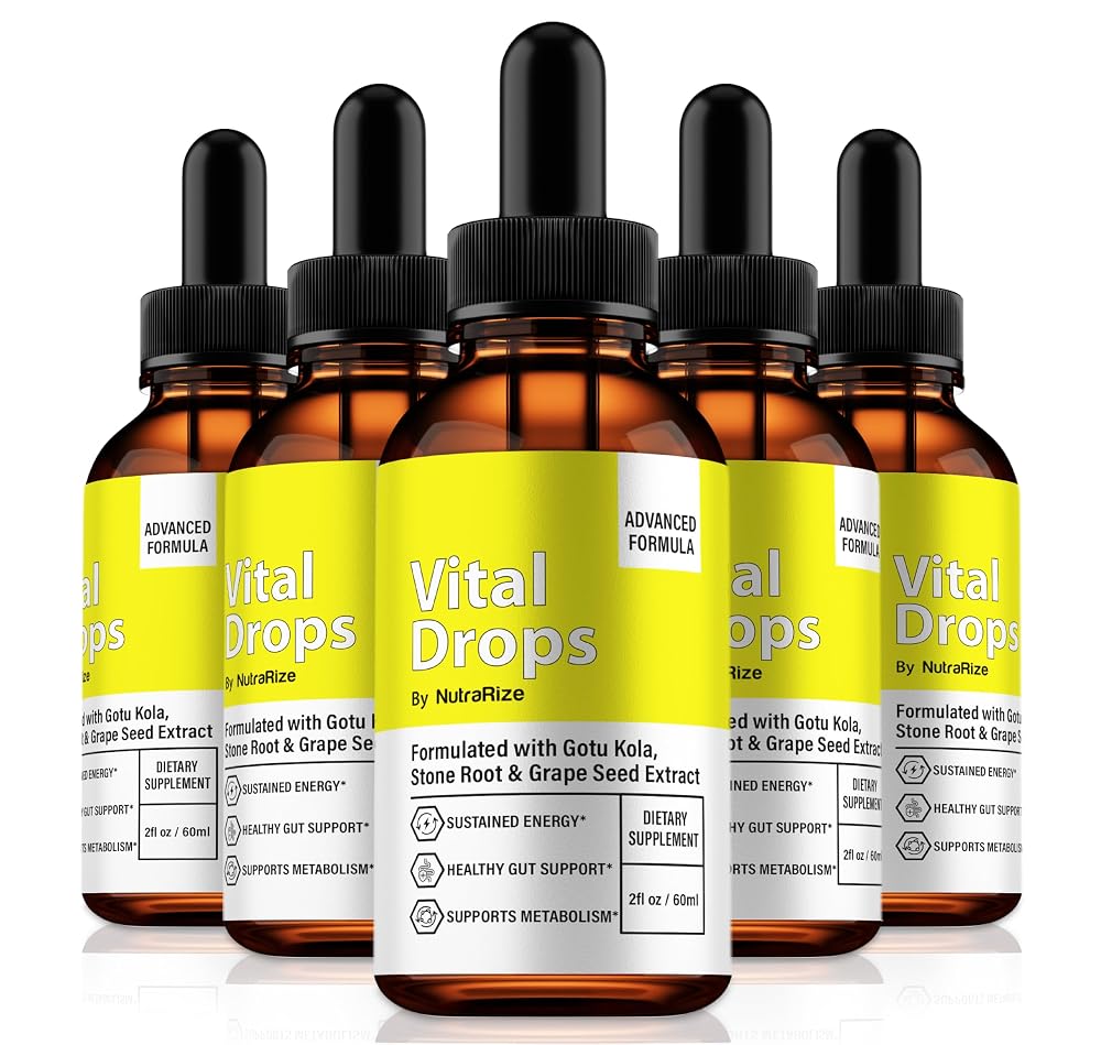 NutraRize Vital Drops All-Natural Liquid Formula - 5 Pack