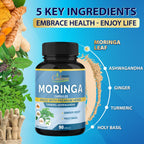 Organic Cadane Moringa Extract Capsules Energy Support - 90 Capsules - image 5
