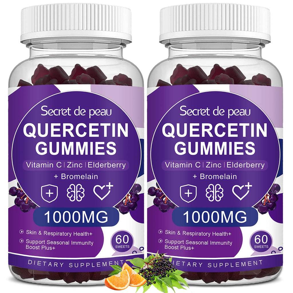 Secret De Peau Quercetin 1000mg Gummies Immune Support - 120 Count