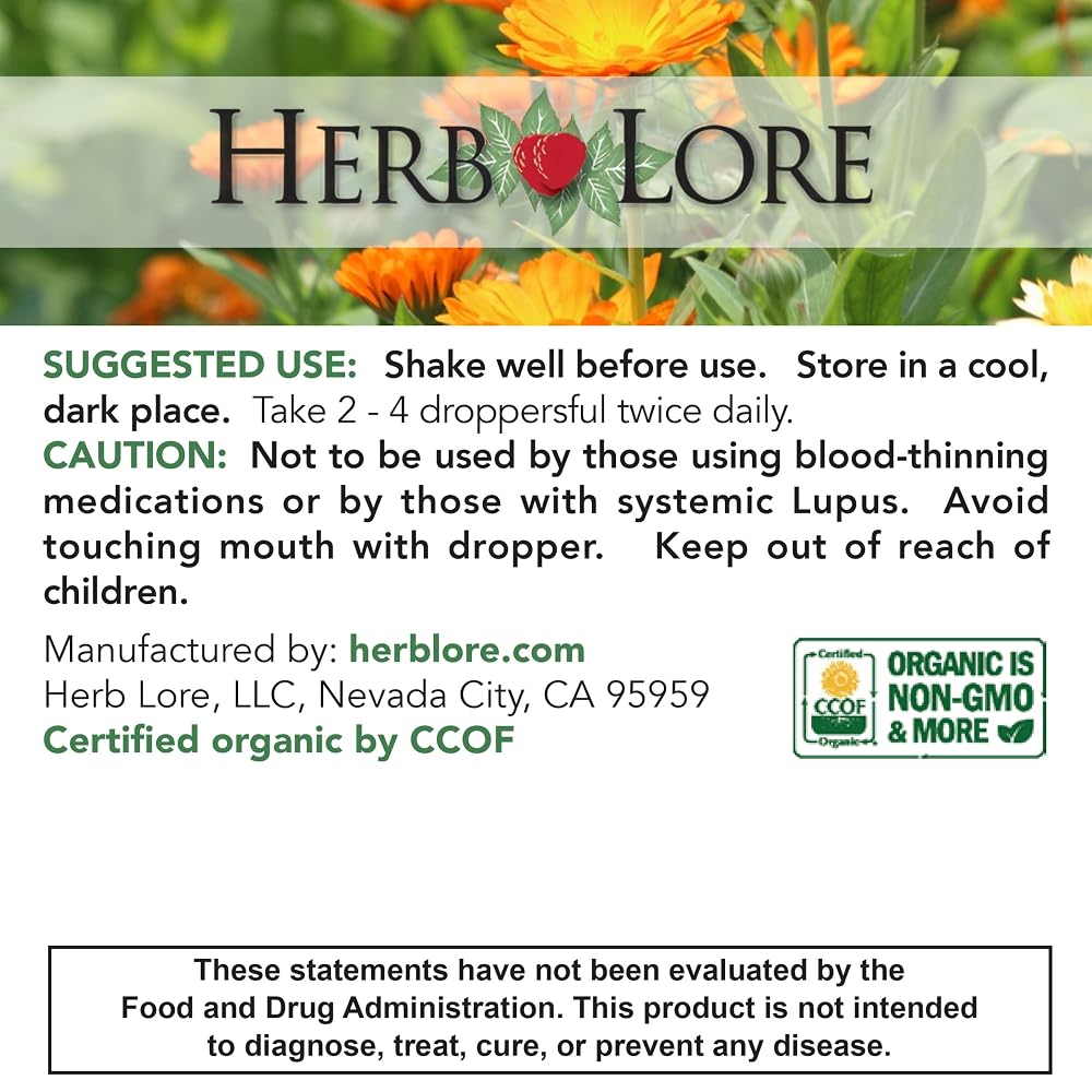 Herb Lore Organic Alfalfa Leaf Tincture
