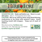 Herb Lore Organic Alfalfa Leaf Tincture