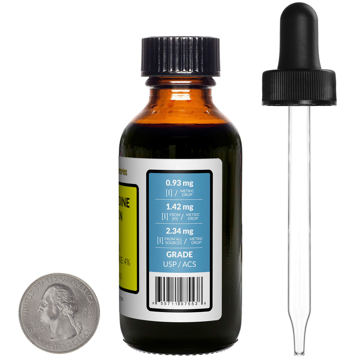 Eisen-Golden Laboratories Lugol's Iodine/Amber Glass Bottle/Free