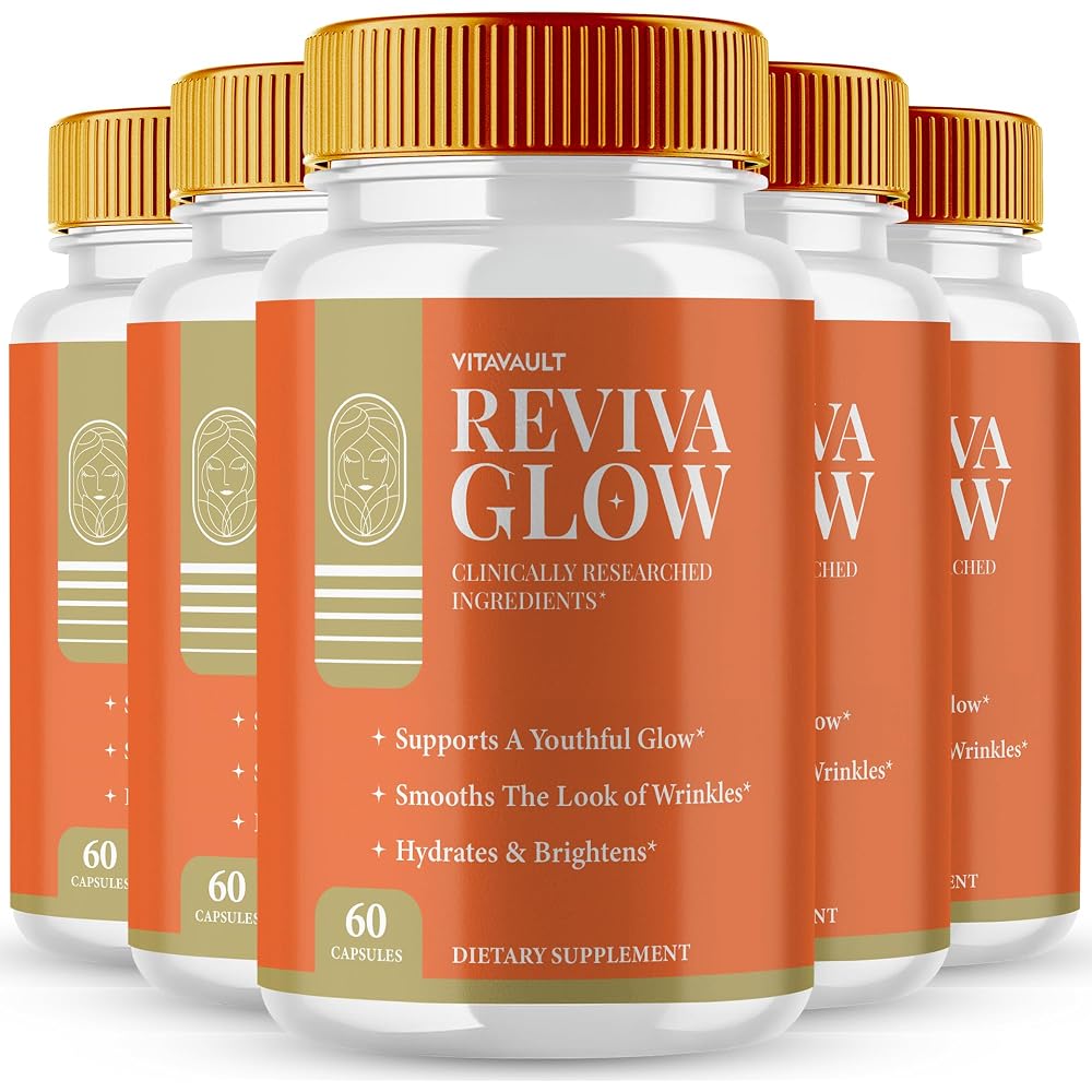 Vitavault Reviva Glow Capsules for Skin Support - 5 Pack