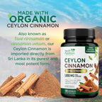 Health Nutrition Naturals Ceylon Cinnamon Capsules - 100% Extra