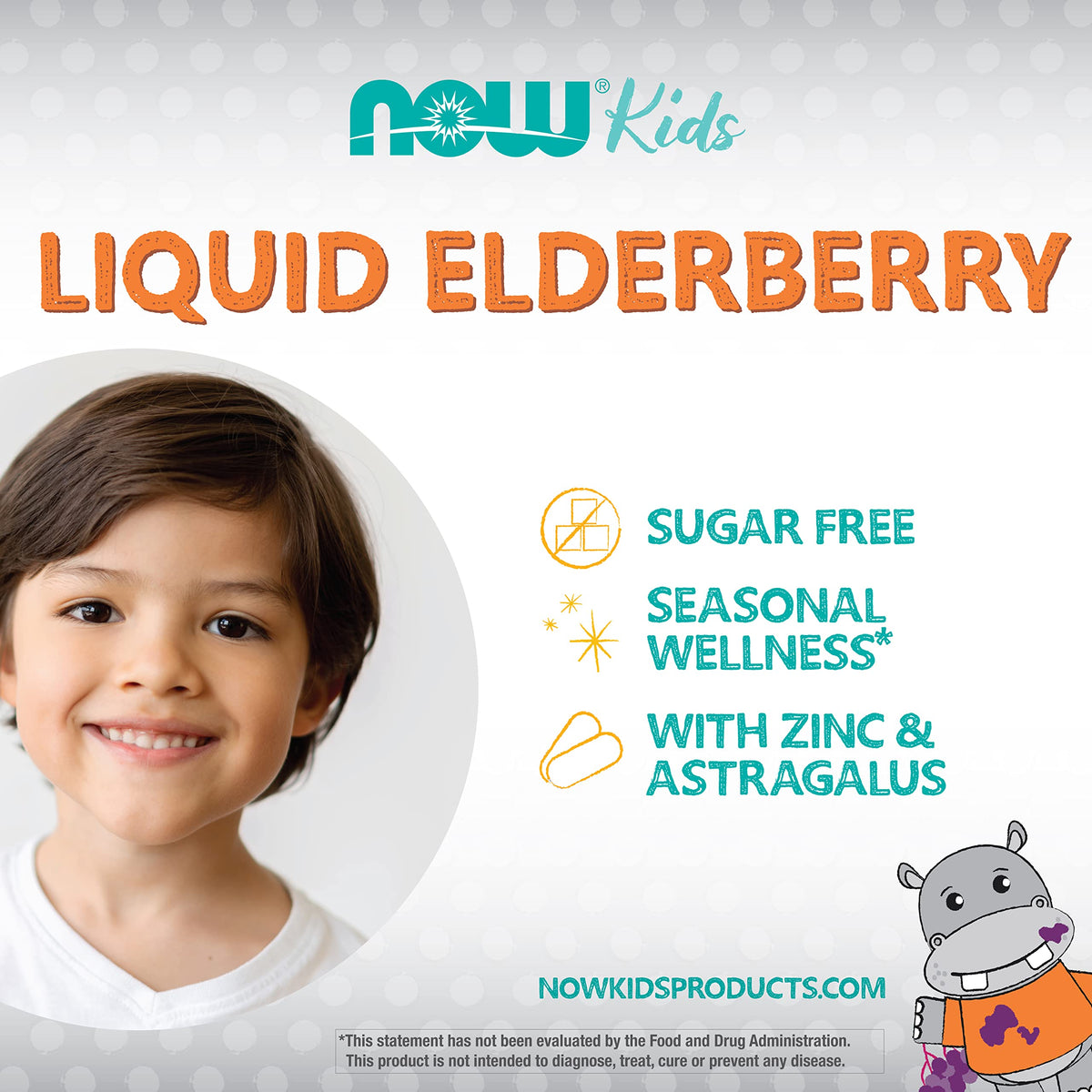 NOW Elderberry Liquid for Kids with Zinc - 8 fl oz - image 4