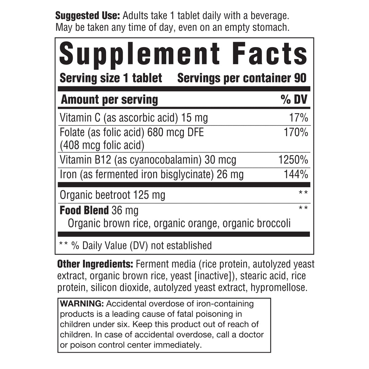 Innate Response Formulas Iron Response - 90 Tablets - image 2